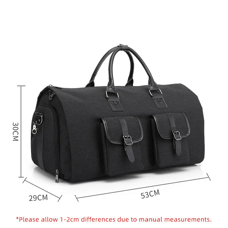 Men's Travel Duffle Bag Large Capacity with Shoe Pocket